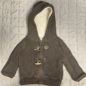Koala kids sweater with Sherpa hood